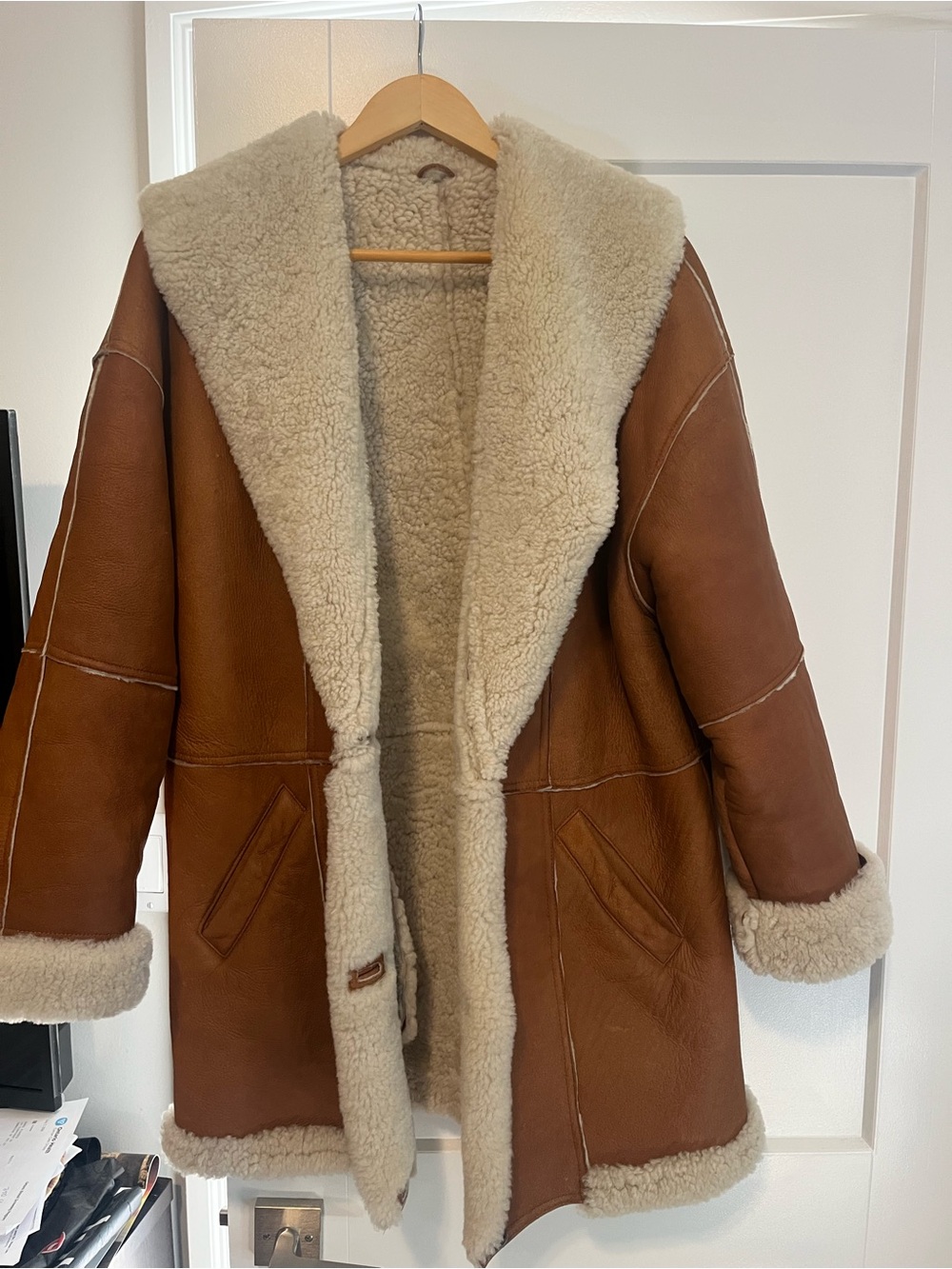 Mode & Pelle Italian Leather Shearling and Sheepskin coat